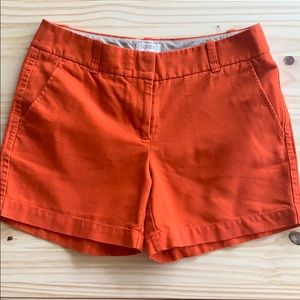 J. Crew orange twill chino